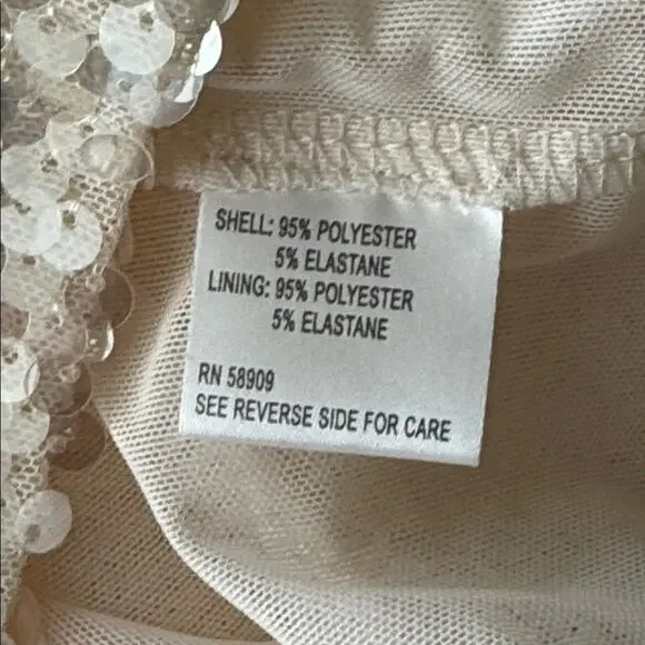 Gianni Bini Kate Sequin Maxi Skirt Dove Silver NWT Size Small Holiday Party - Picture 6 of 6